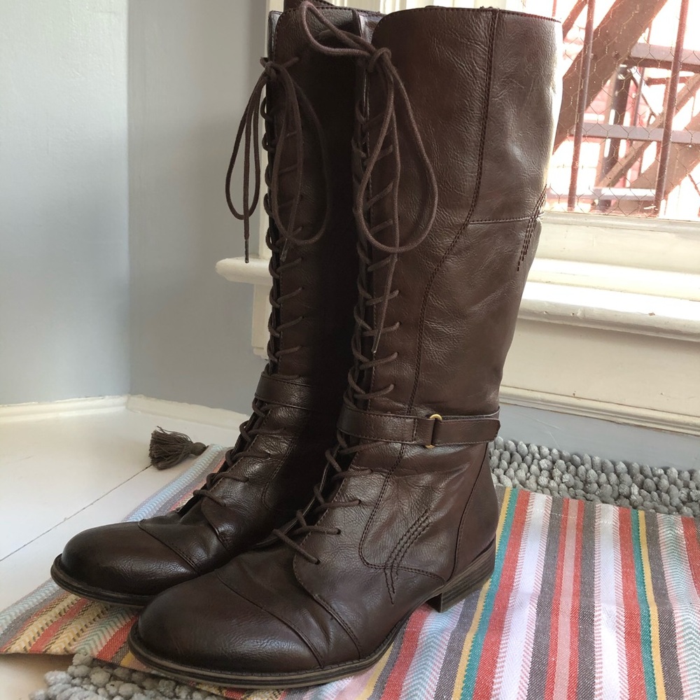 Naturalizer N5 Comfort Brown Leather Boots size 11